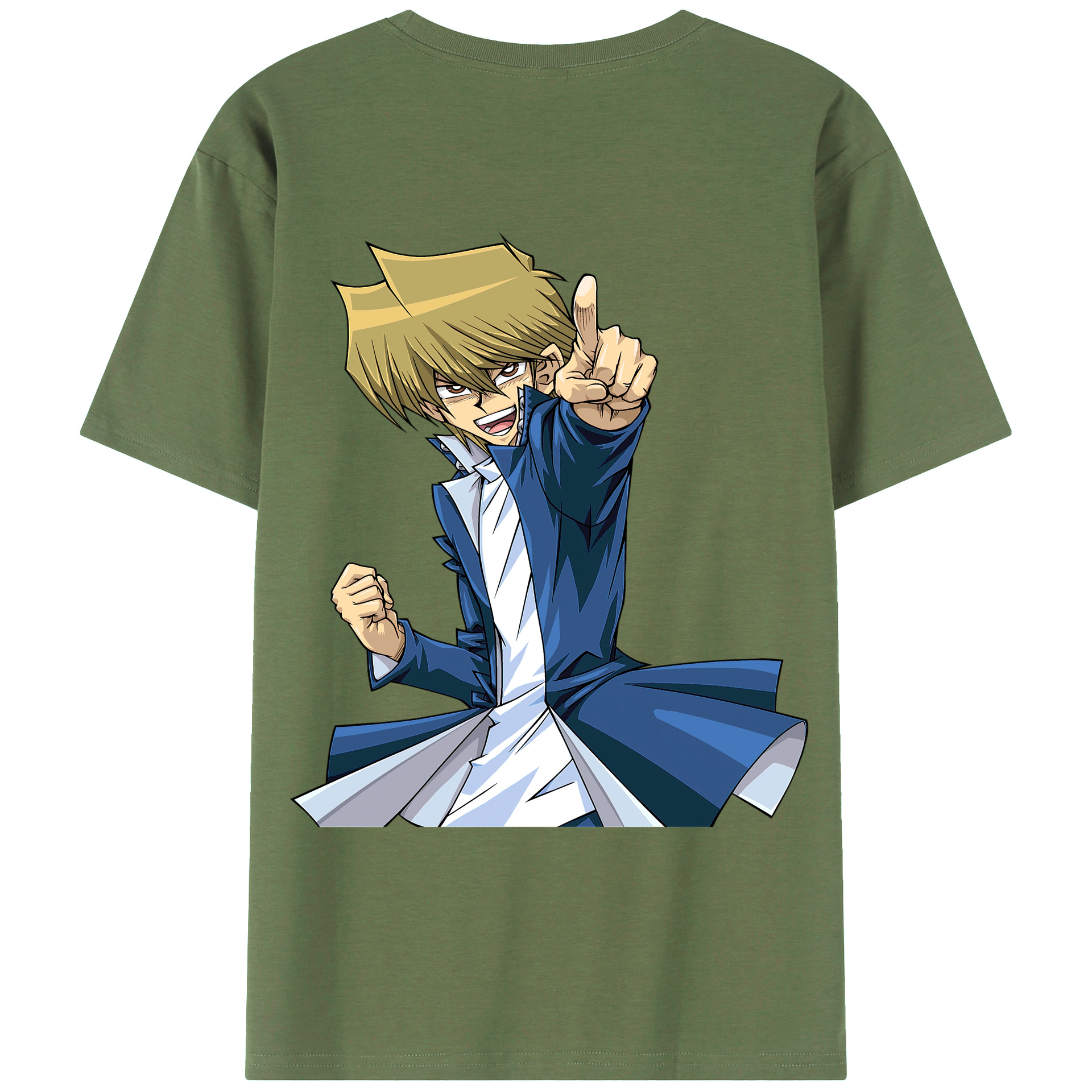 （画像用） 遊☆戯☆王 Yu-Gi-Oh! 綿100％ メンズ半袖Tシャツ（バックプリント） 通気性